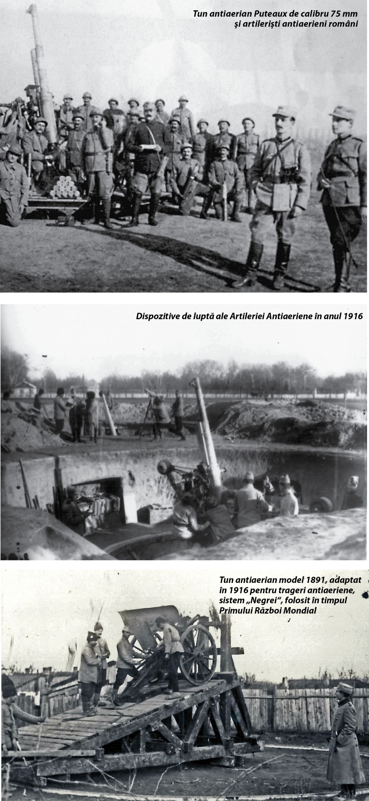 ÎNFIINȚAREA CORPULUI DE ARTILERIE ANTIAERIANĂ ȘI PRIMELE SALE MISIUNI